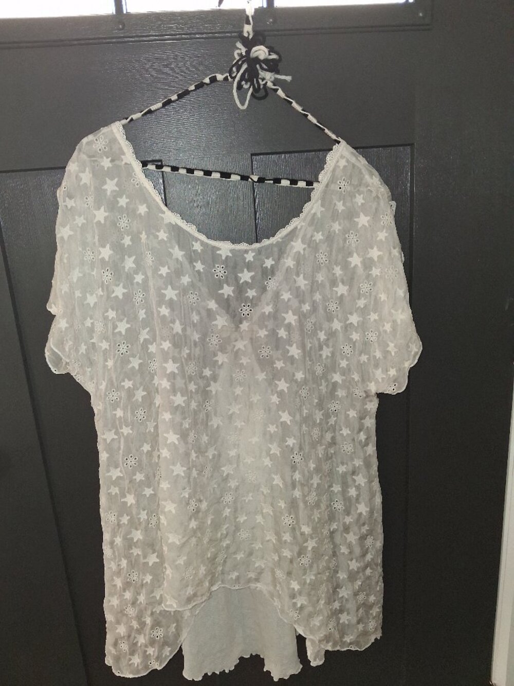 Johnny Was silk blouse XL nwt